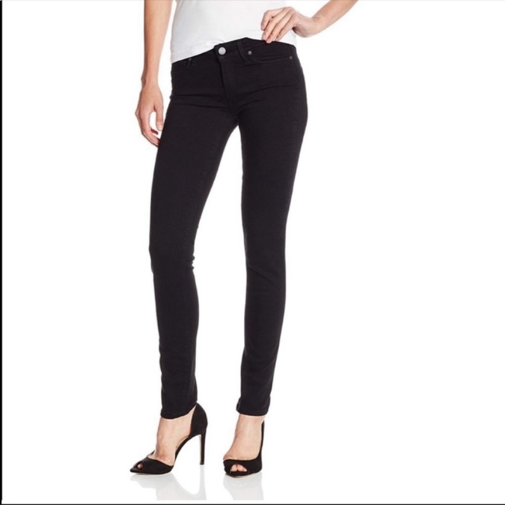 Paige Jacqueline Straight Jeans Black 30